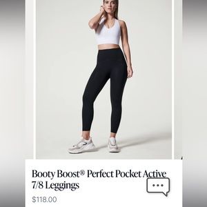 Spanx Booty Boost Perfect Pocket 7/8 Legging